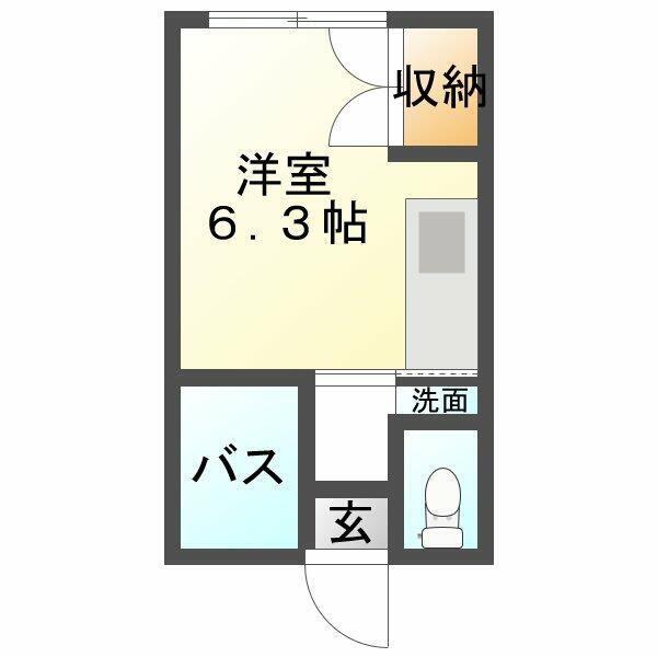 善通寺市生野町のアパートの間取り