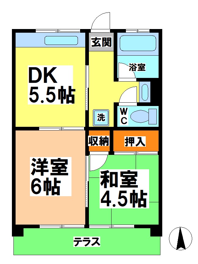 玉川ハイツの間取り