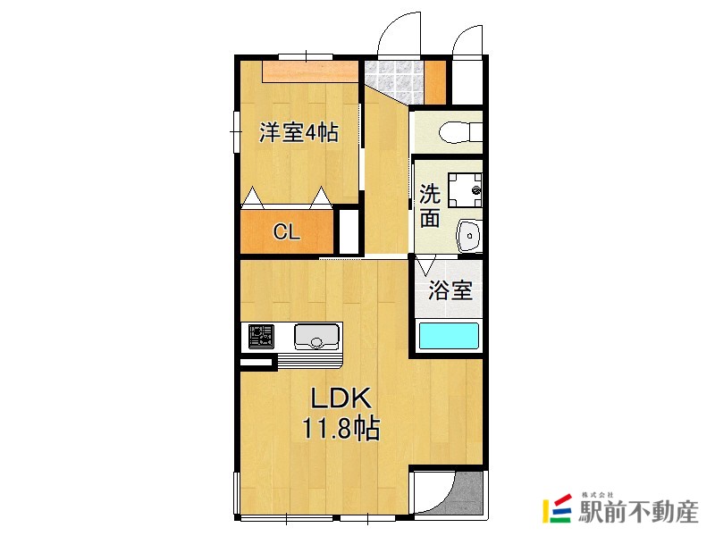 三養基郡基山町大字小倉のアパートの間取り