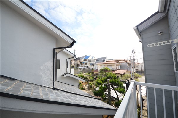 【神戸市垂水区城が山のアパートの眺望】