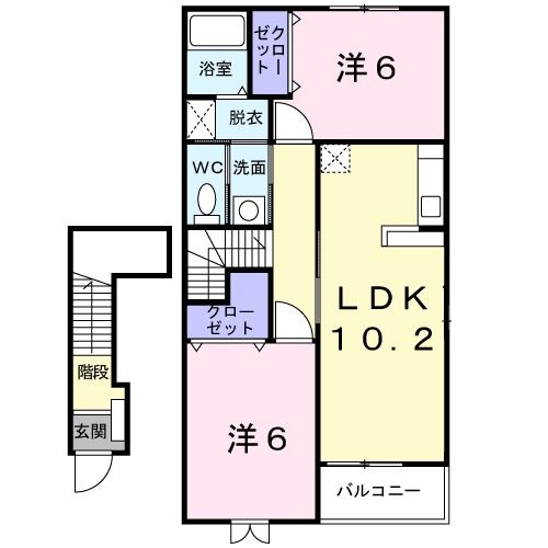 ハルトリーゲルＡの間取り