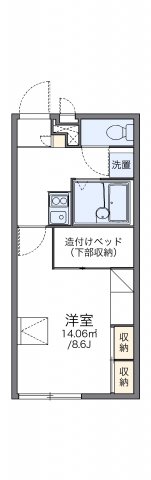 レオパレスＨｉｒｏ　IIの間取り