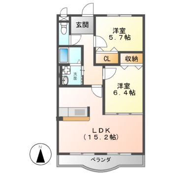 ハートフルマンション　ソーレの間取り