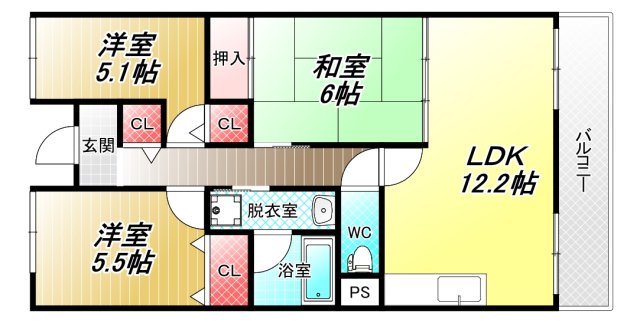 ガーデンライフ旭ヶ丘の間取り