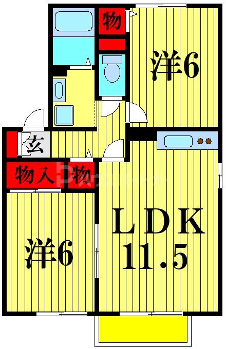 グリーンパークＡの間取り