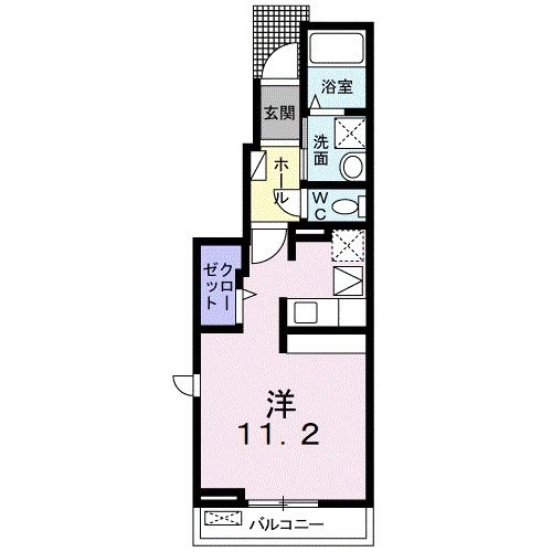 鴻巣市新宿のアパートの間取り