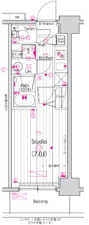 【ガーラ・プライム横濱関内の間取り】