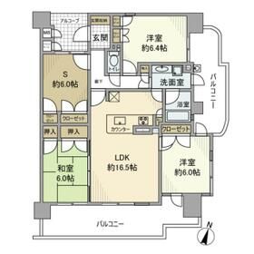 茨木市美沢町のマンションの間取り