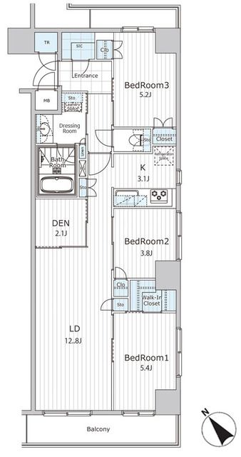 ビエラコート日本橋久松町の間取り