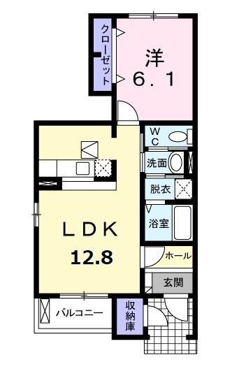 伊勢市二見町荘のアパートの間取り