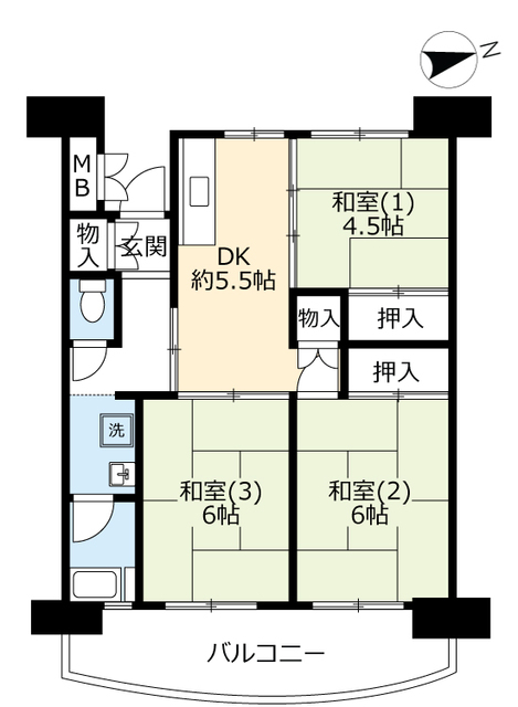 ＵＲ向島の間取り