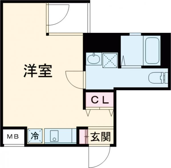 堺市堺区少林寺町西のマンションの間取り