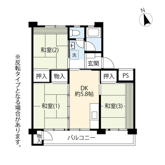 ＵＲ国立富士見台の間取り