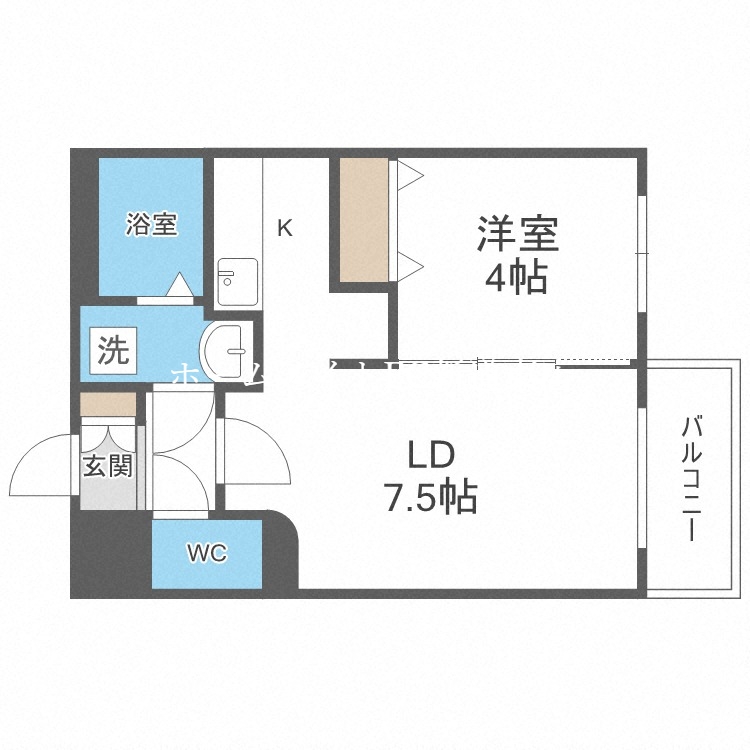 イーストポルトＮ14の間取り