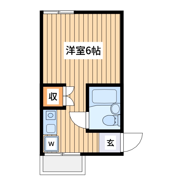 八王子市中野山王のマンションの間取り