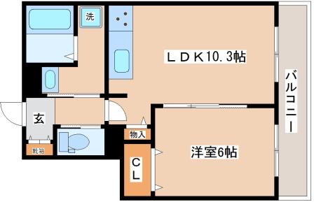 Riso+Miraieジェームス山WESTの間取り