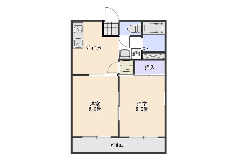 シティハイツの間取り