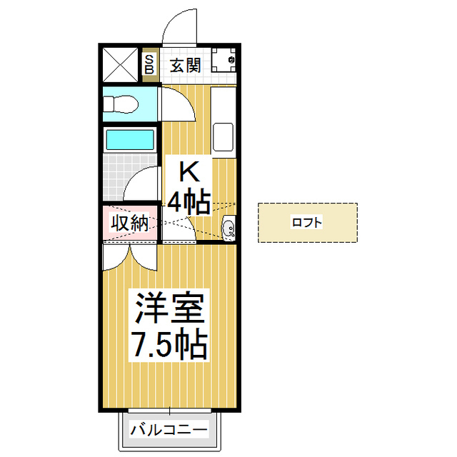 ハイツＡｌｂａ　Ｂの間取り