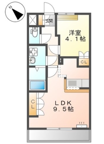 南埼玉郡宮代町和戸のマンションの間取り