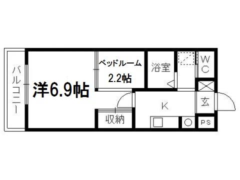 ゴールドサークル小松IIの間取り