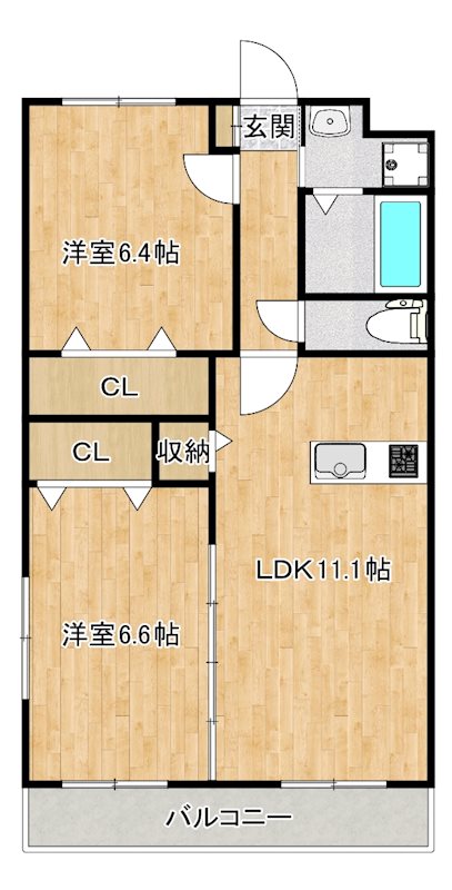 ヌーベルシェトワVの間取り