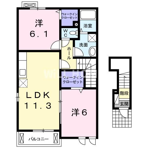 グロワール　Ａの間取り