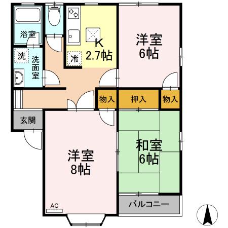 タンジコーポラスの間取り