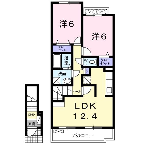 ファイン若松Ｂの間取り