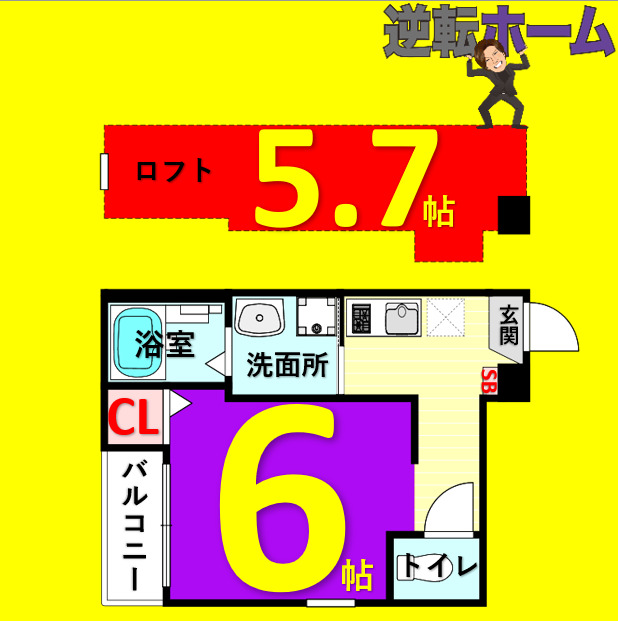 トライデント新栄Iの間取り