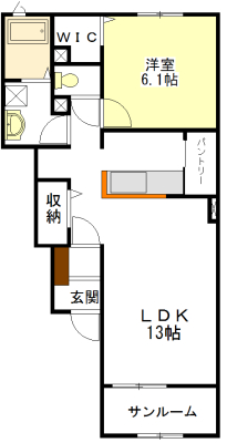 サニーコート　Ａ・Ｂの間取り