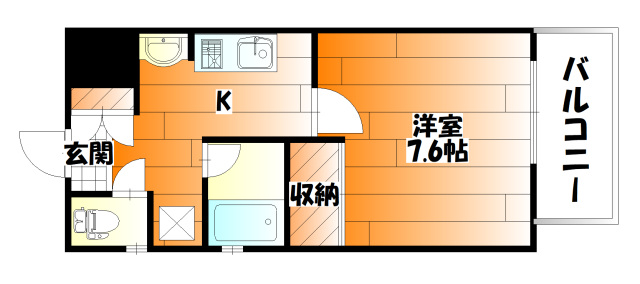 広島市安佐南区山本のマンションの間取り