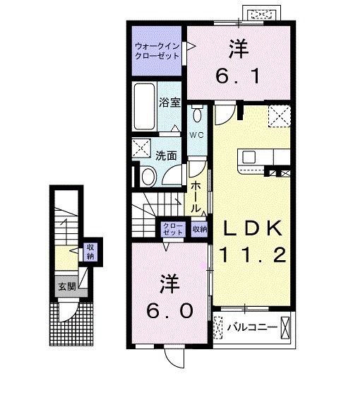 コルソ　カーサIIの間取り