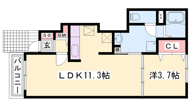 【エスペランサ白国Iの間取り】