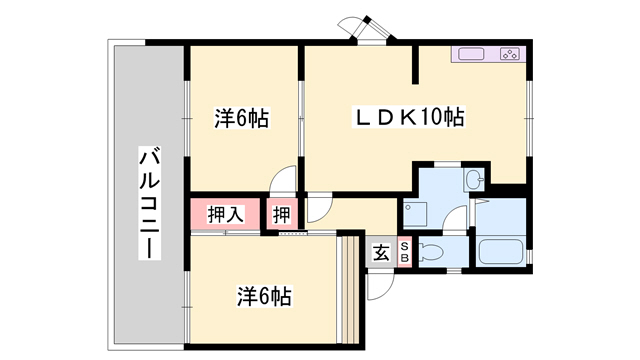 ベルハイツ野里の間取り