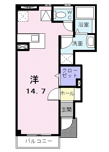 岡山県岡山市南区浜野４（アパート）の賃貸物件の間取り