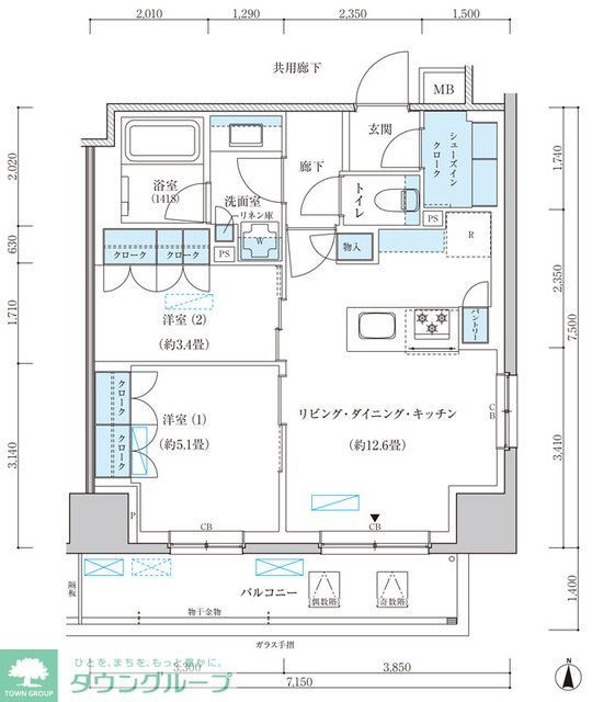 パークアクシス池袋イーストの間取り写真