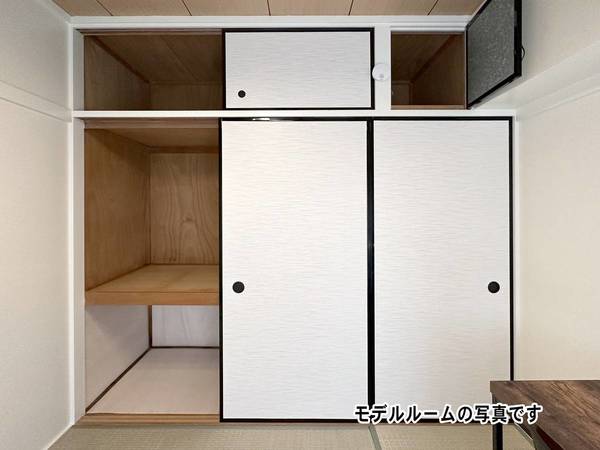 収納　モデルルームの写真です