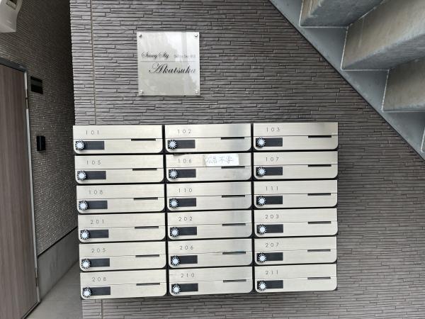 エントランス　集合ポストです。