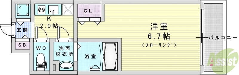エスリードレジデンス大阪グランノース2の間取り写真