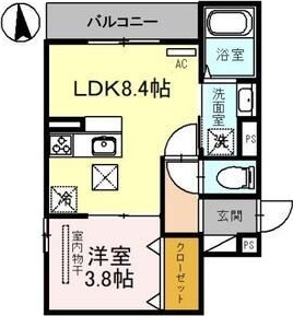 ＪＲ山陽本線 兵庫駅 徒歩8分 3階建 築6年の間取り写真