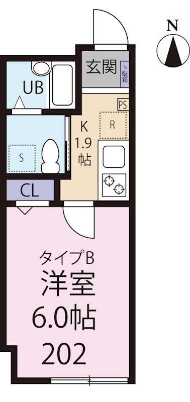 ＪＲ常磐線 北千住駅 徒歩5分 3階建 築10年の間取り写真