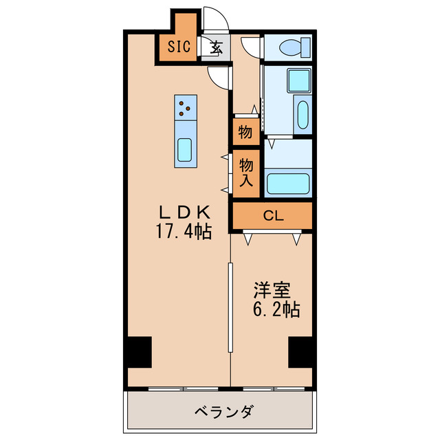 C.P.主税町レジデンスの間取り写真