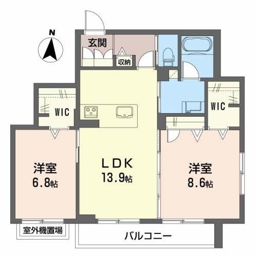 モカージュの間取り写真