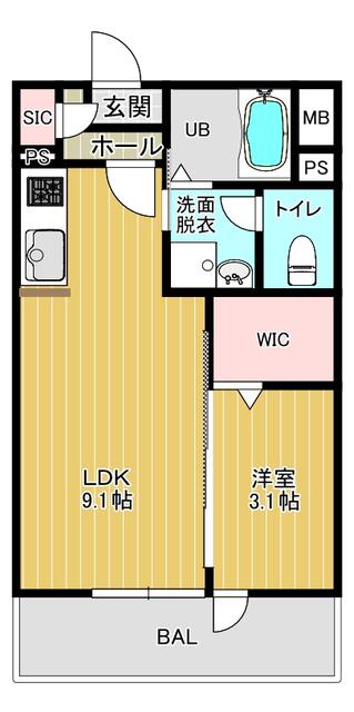 ブルーノート山王の間取り写真
