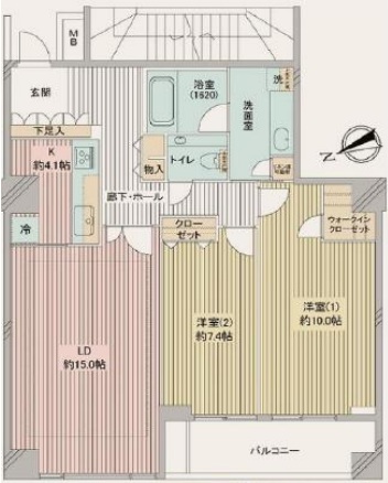 シエルトーレ三番町の間取り写真