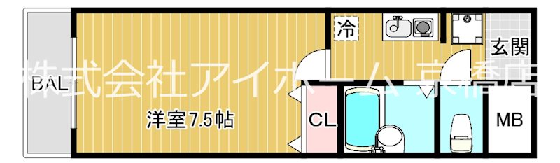 ビオス京橋の間取り写真