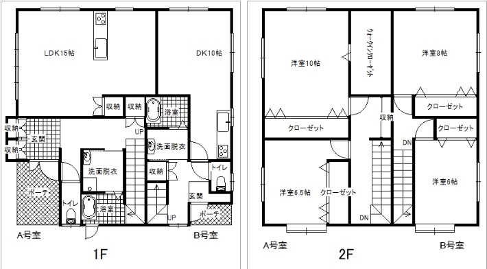 余慶メゾネットの間取り