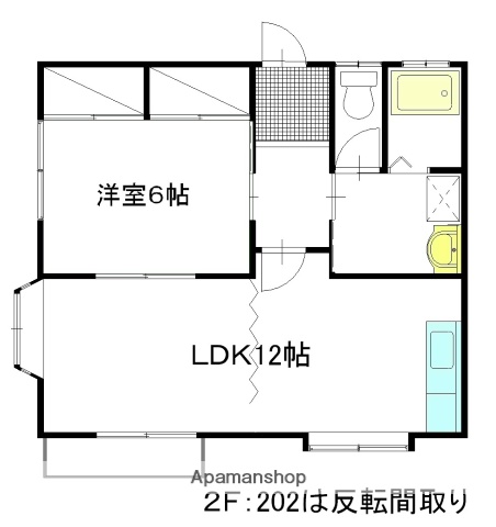 サンハイツカモシダＢ_間取り_0