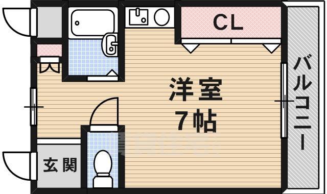 茨木市橋の内のマンションの間取り