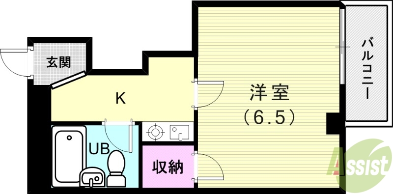 神戸市垂水区清水通のマンションの間取り
